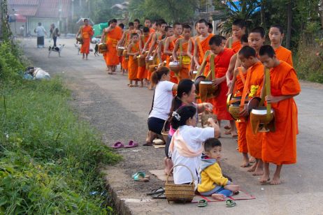 Tak Bat: Lao Monks' Morning Alms